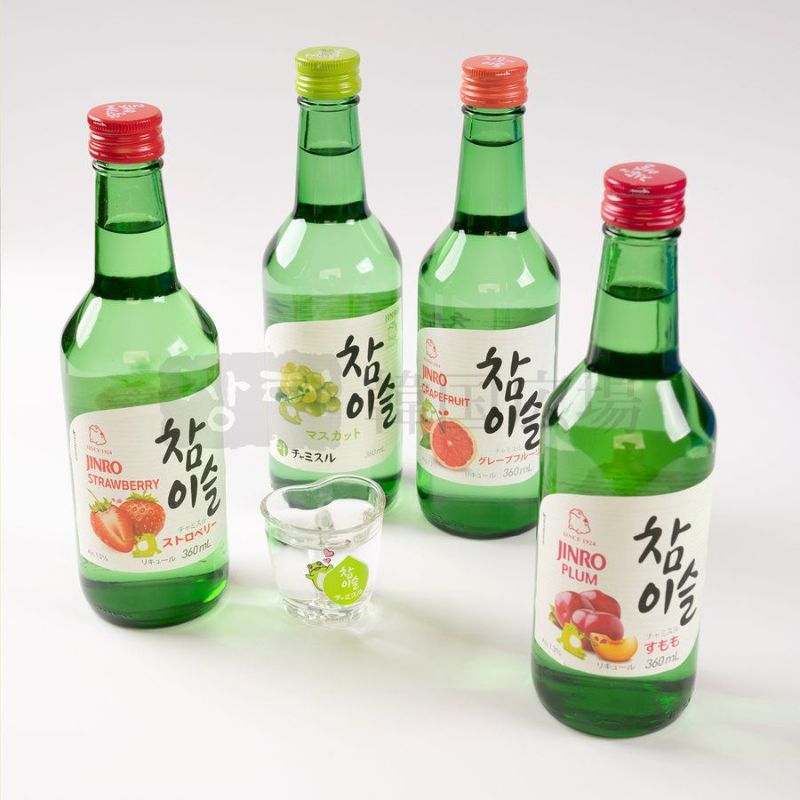 韓国焼酎 チャミスル シリーズ 4本SET (チャミスル16.5度360ml+