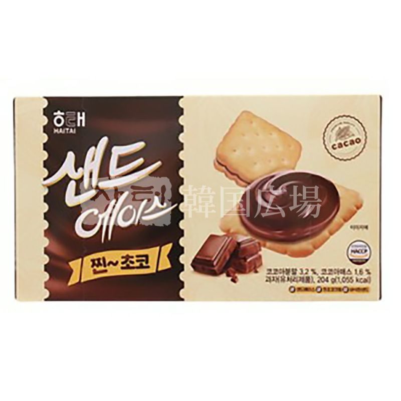 韓国のものです ヘテ サンドエース（チョコ）68g | 韓国広場e-shop本店